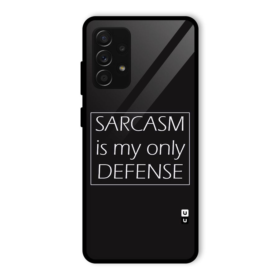 Sarcasm Defence Glass Back Case for Galaxy A53 5G