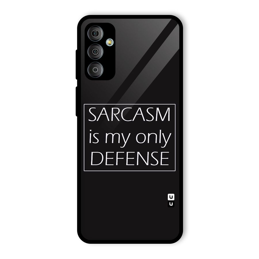 Sarcasm Defence Glass Back Case for Galaxy F23