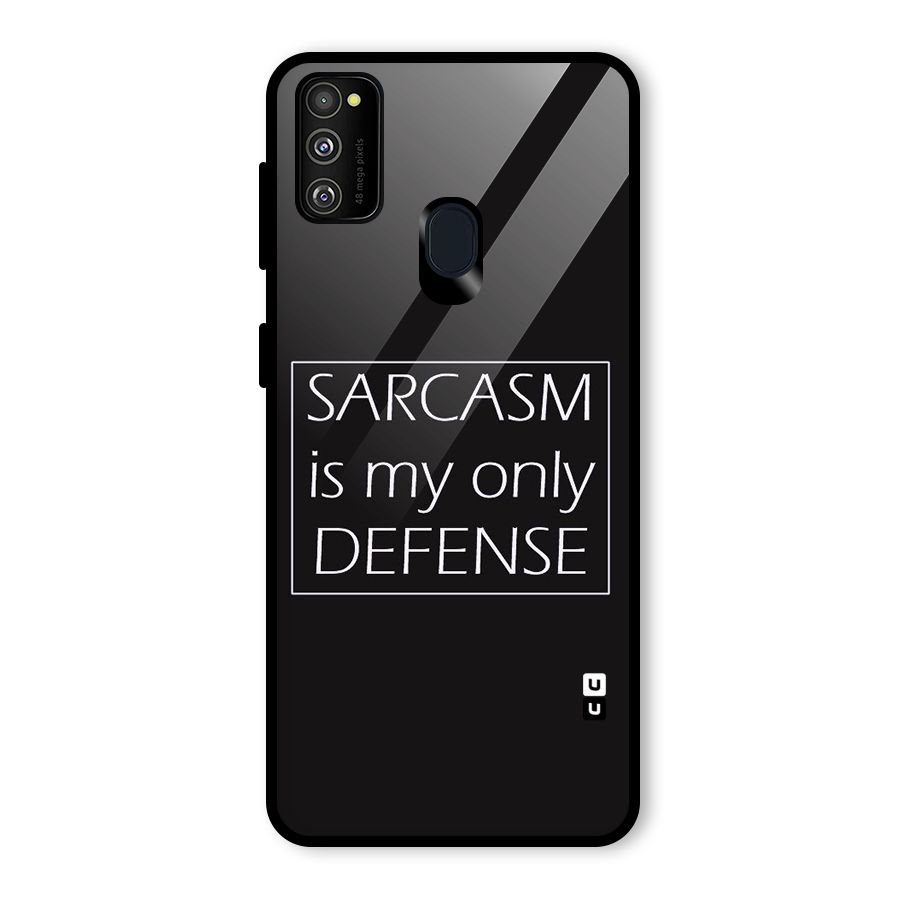 Sarcasm Defence Glass Back Case for Galaxy M30s