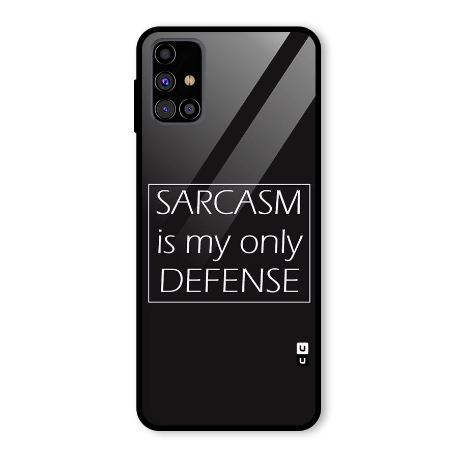 Sarcasm Defence Glass Back Case for Galaxy M31s