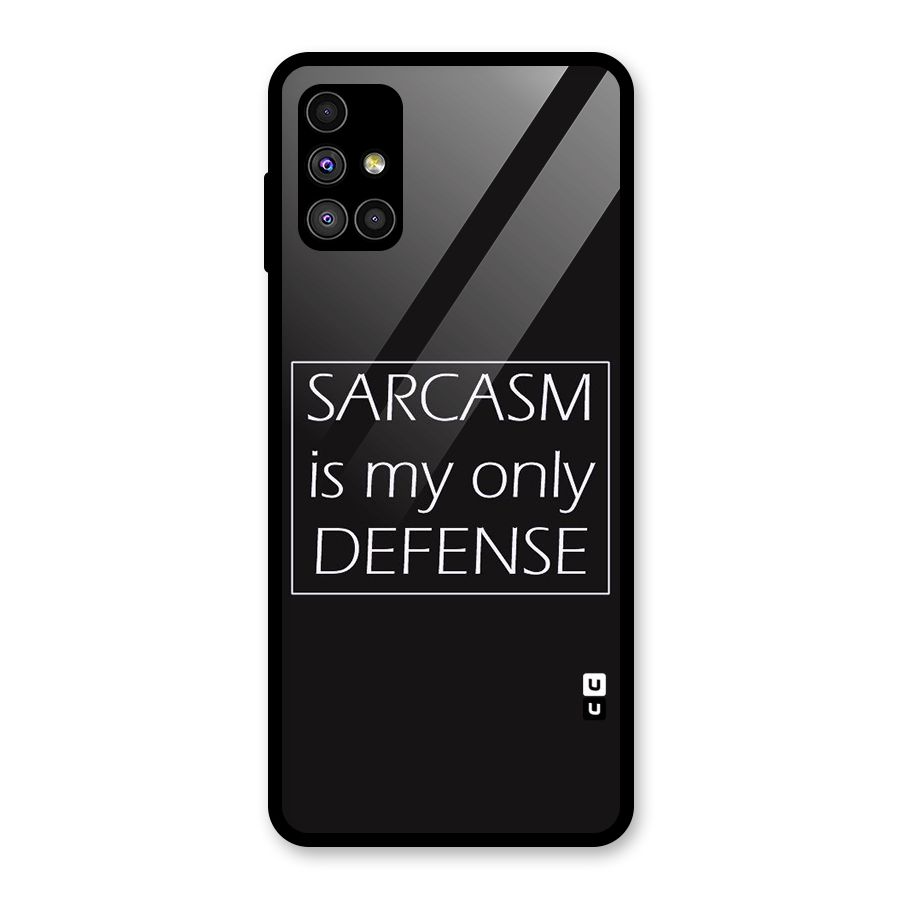 Sarcasm Defence Glass Back Case for Galaxy M51