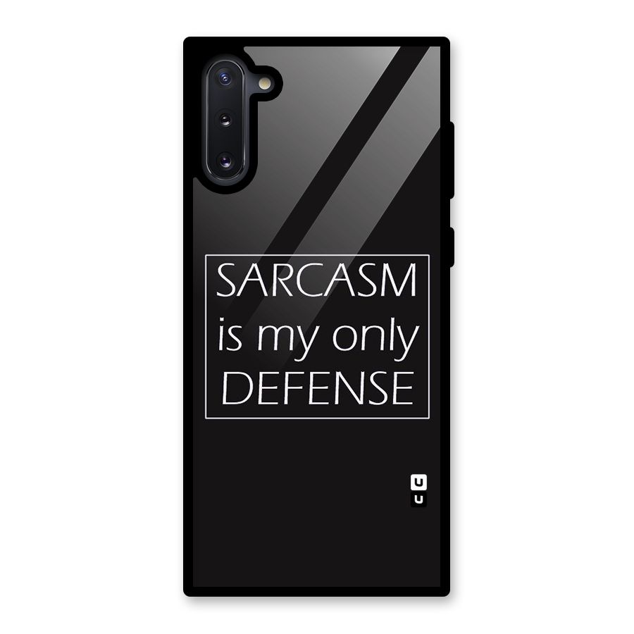 Sarcasm Defence Glass Back Case for Galaxy Note 10