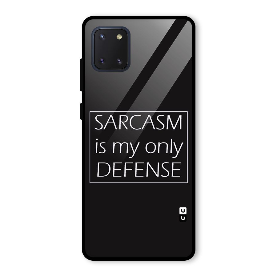 Sarcasm Defence Glass Back Case for Galaxy Note 10 Lite
