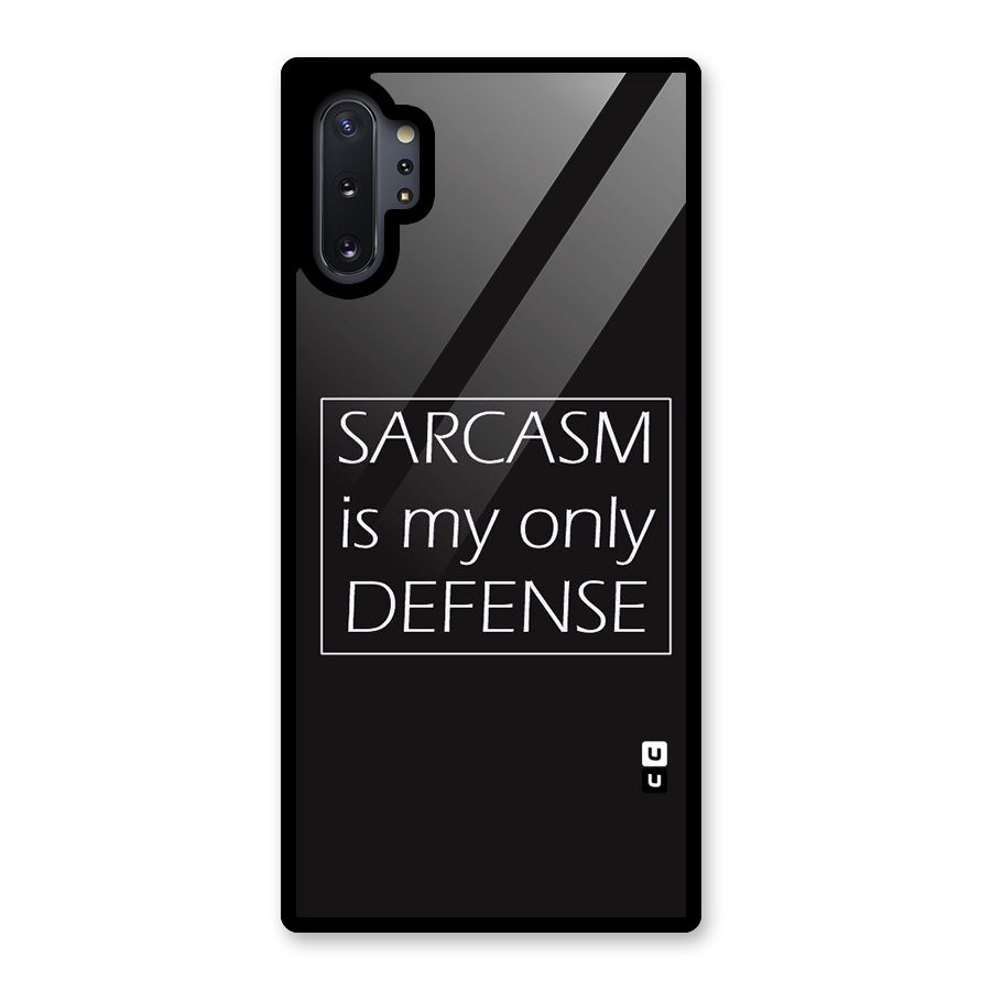 Sarcasm Defence Glass Back Case for Galaxy Note 10 Plus