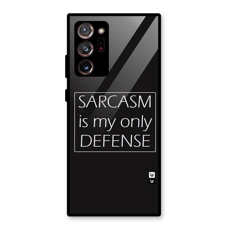 Sarcasm Defence Glass Back Case for Galaxy Note 20 Ultra