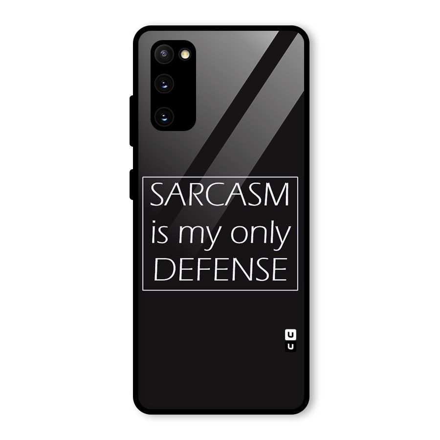 Sarcasm Defence Glass Back Case for Galaxy S20 FE 5G