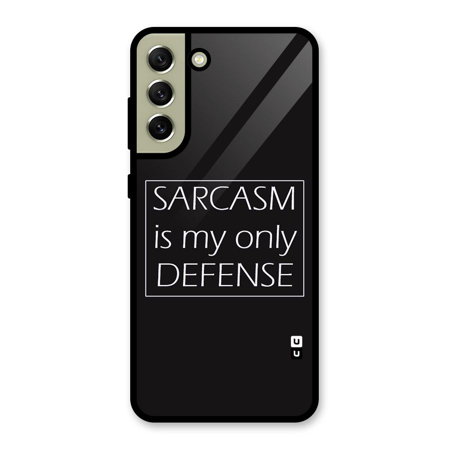 Sarcasm Defence Glass Back Case for Galaxy S21 FE 5G