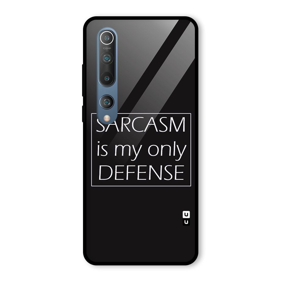 Sarcasm Defence Glass Back Case for Mi 10