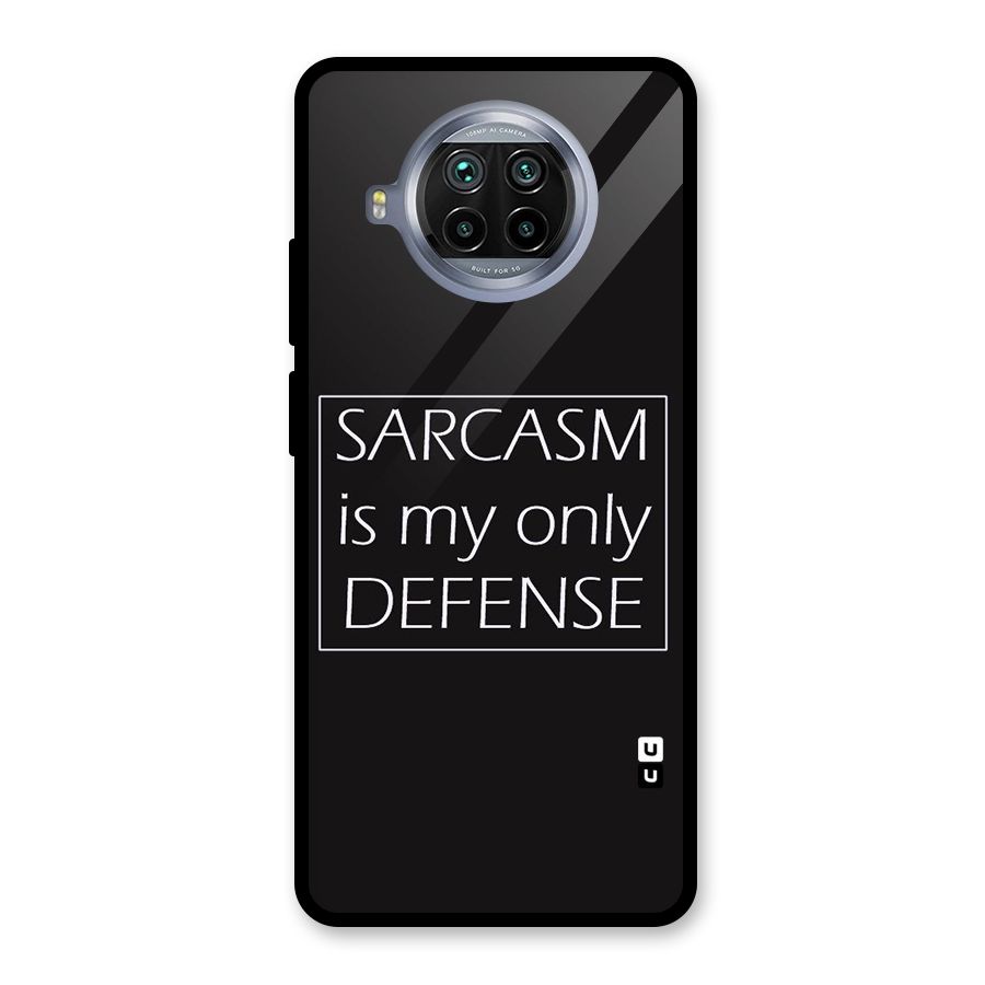 Sarcasm Defence Glass Back Case for Mi 10i