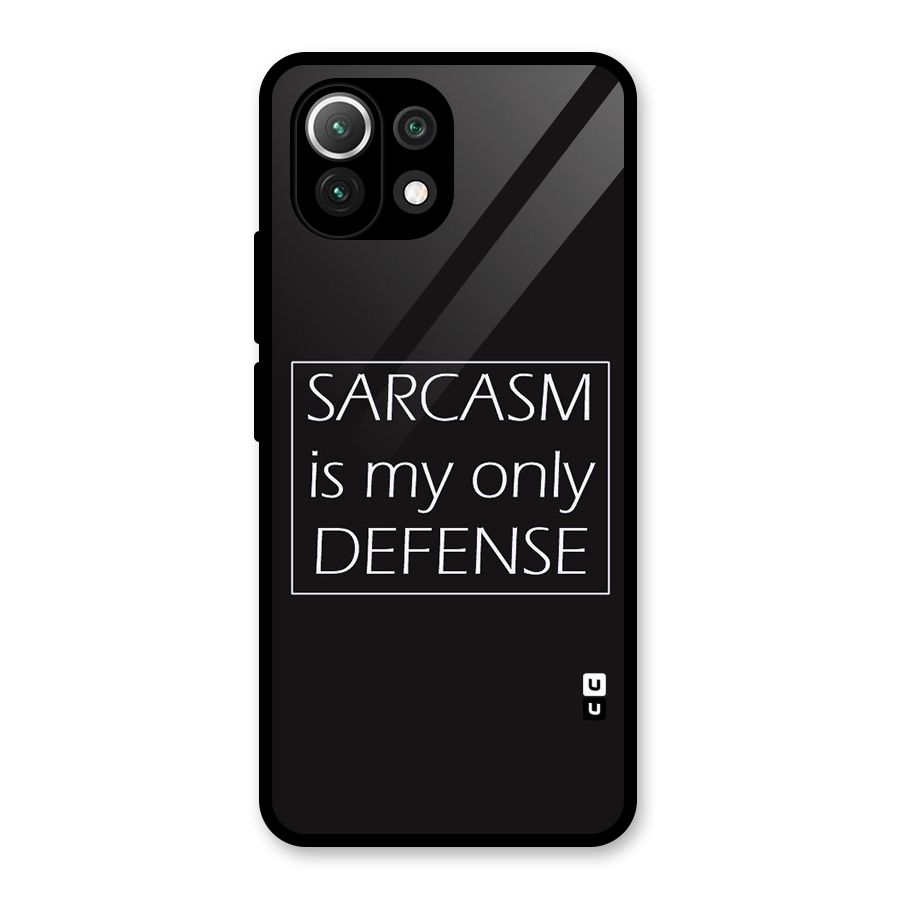 Sarcasm Defence Glass Back Case for Mi 11 Lite