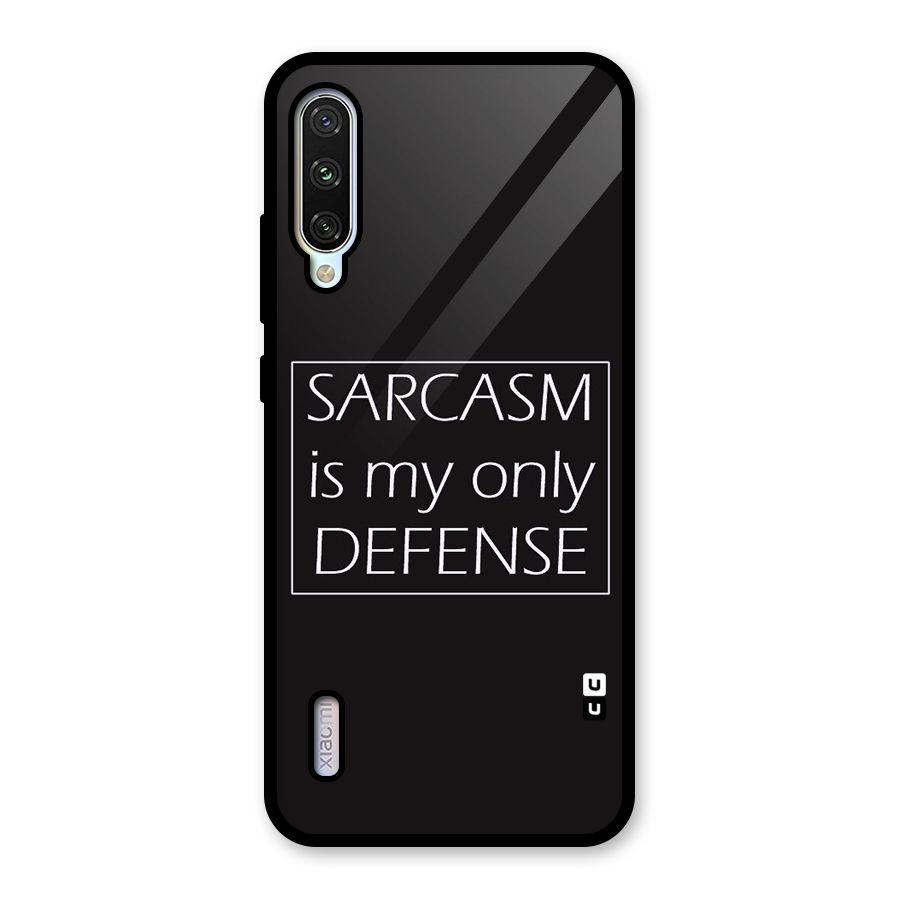 Sarcasm Defence Glass Back Case for Mi A3