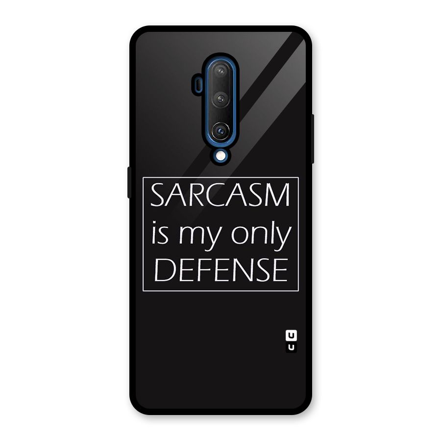 Sarcasm Defence Glass Back Case for OnePlus 7T Pro