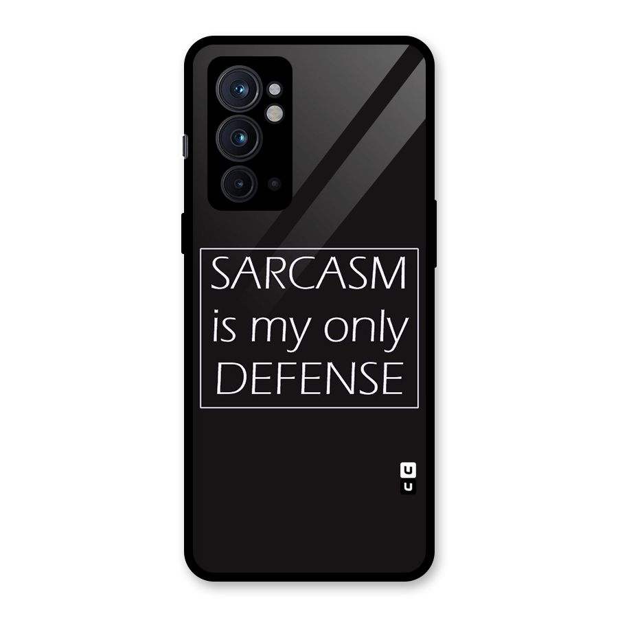 Sarcasm Defence Glass Back Case for OnePlus 9RT 5G