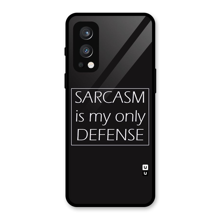 Sarcasm Defence Glass Back Case for OnePlus Nord 2 5G