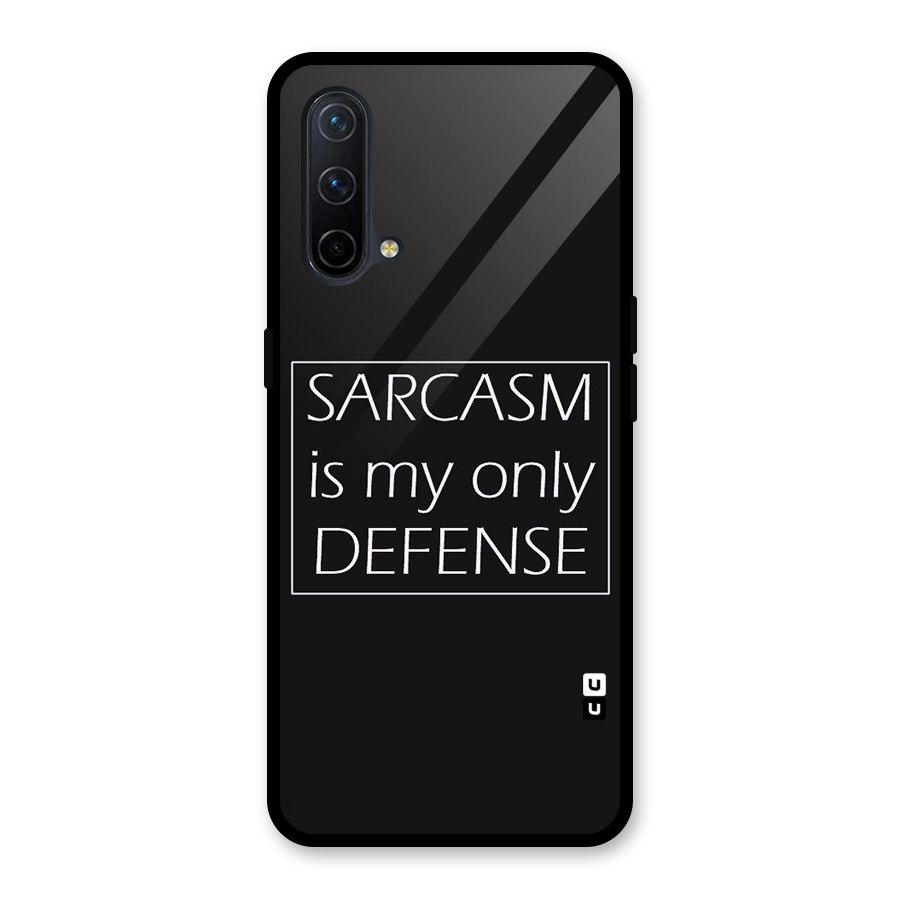 Sarcasm Defence Glass Back Case for OnePlus Nord CE 5G