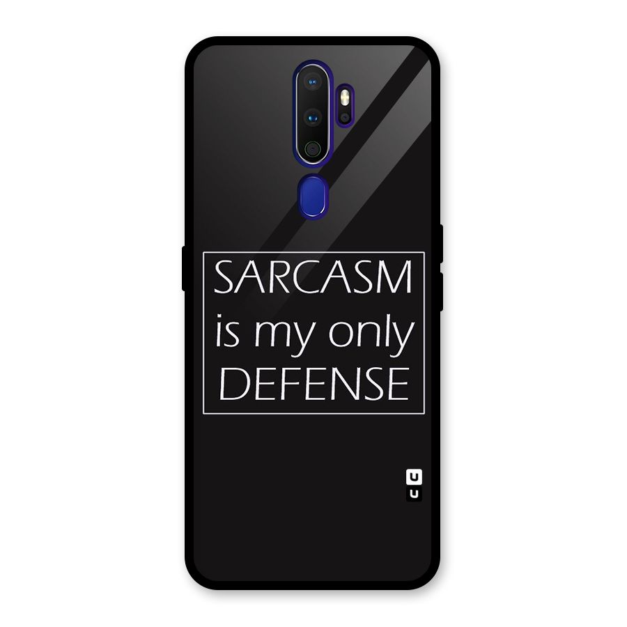 Sarcasm Defence Glass Back Case for Oppo A9 (2020)