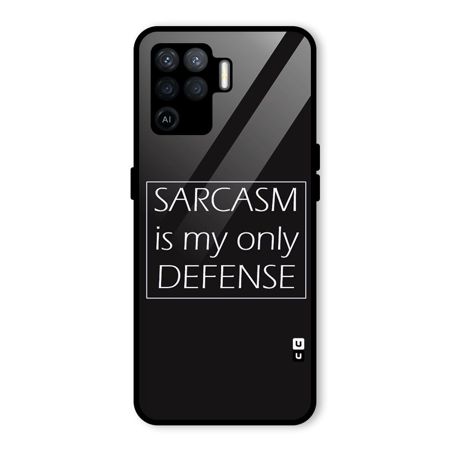 Sarcasm Defence Glass Back Case for Oppo F19 Pro