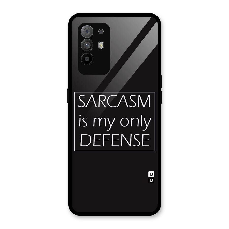 Sarcasm Defence Glass Back Case for Oppo F19 Pro Plus 5G