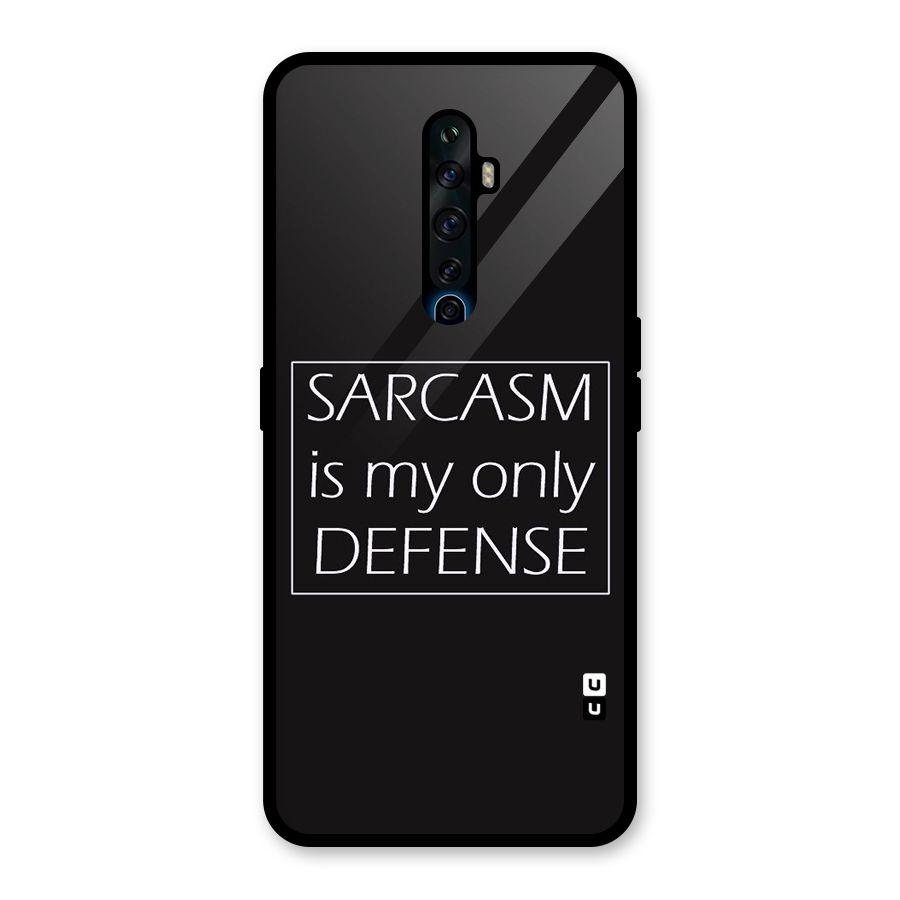 Sarcasm Defence Glass Back Case for Oppo Reno2 F