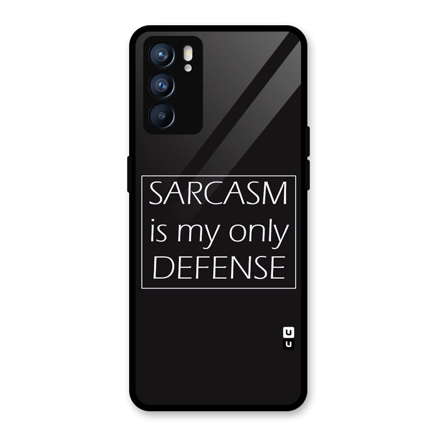 Sarcasm Defence Glass Back Case for Oppo Reno6 5G