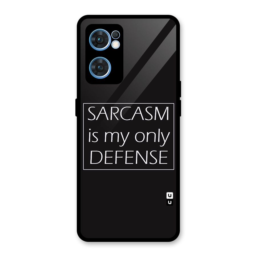 Sarcasm Defence Glass Back Case for Oppo Reno7 5G
