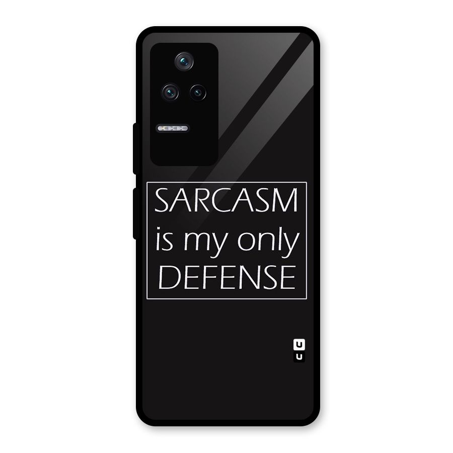 Sarcasm Defence Glass Back Case for Poco F4 5G