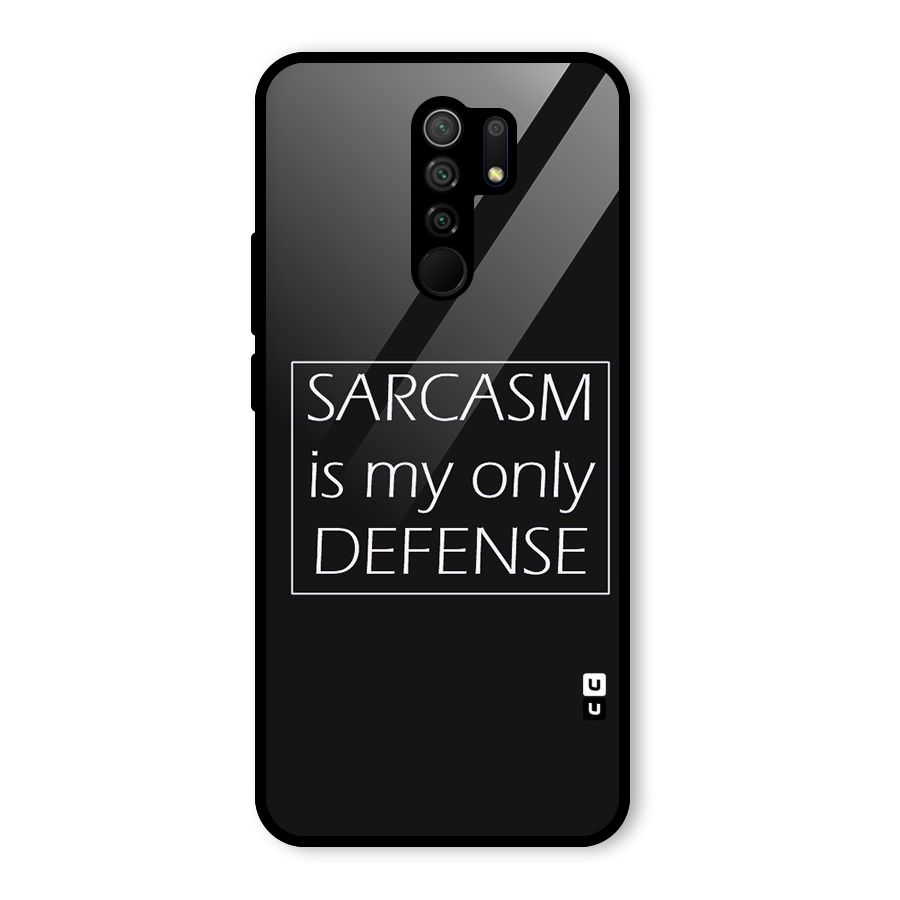 Sarcasm Defence Glass Back Case for Poco M2