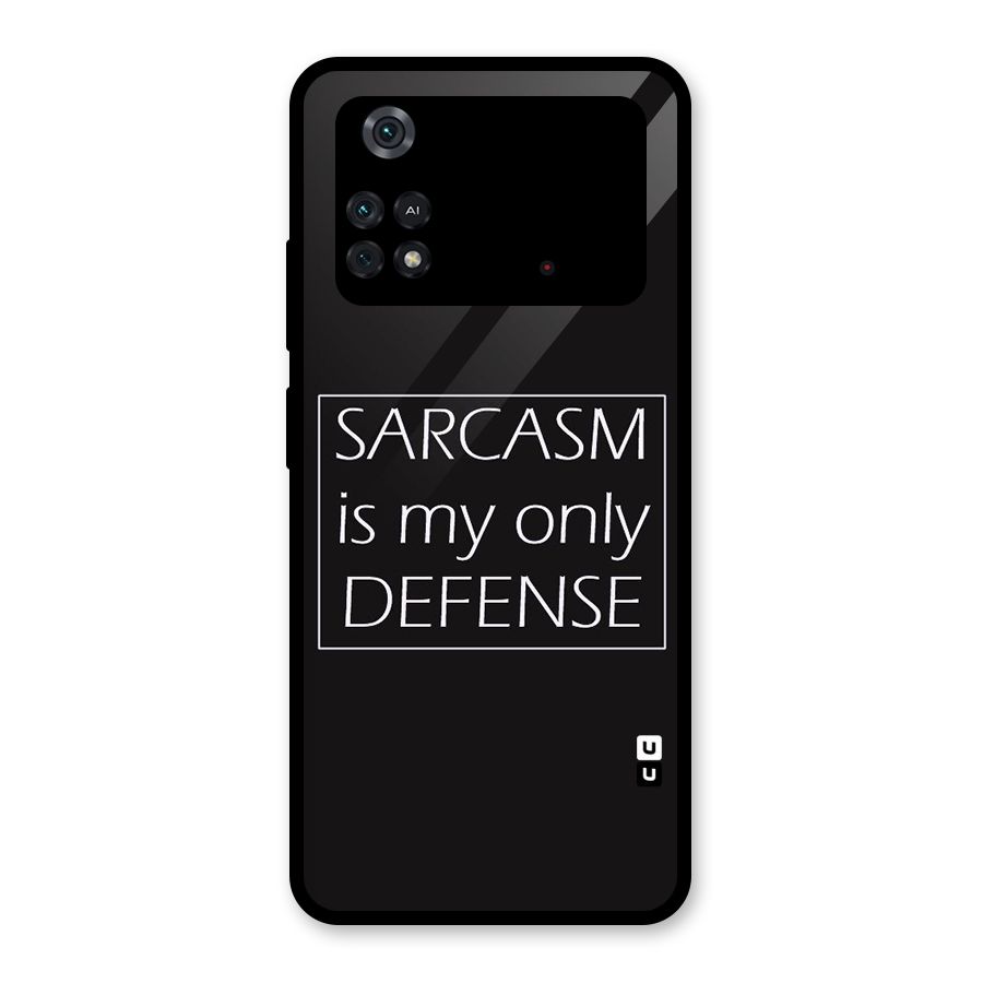 Sarcasm Defence Glass Back Case for Poco M4 Pro 4G