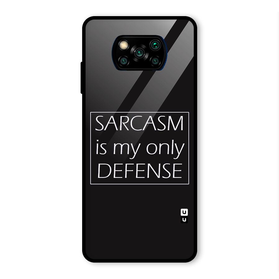 Sarcasm Defence Glass Back Case for Poco X3 Pro