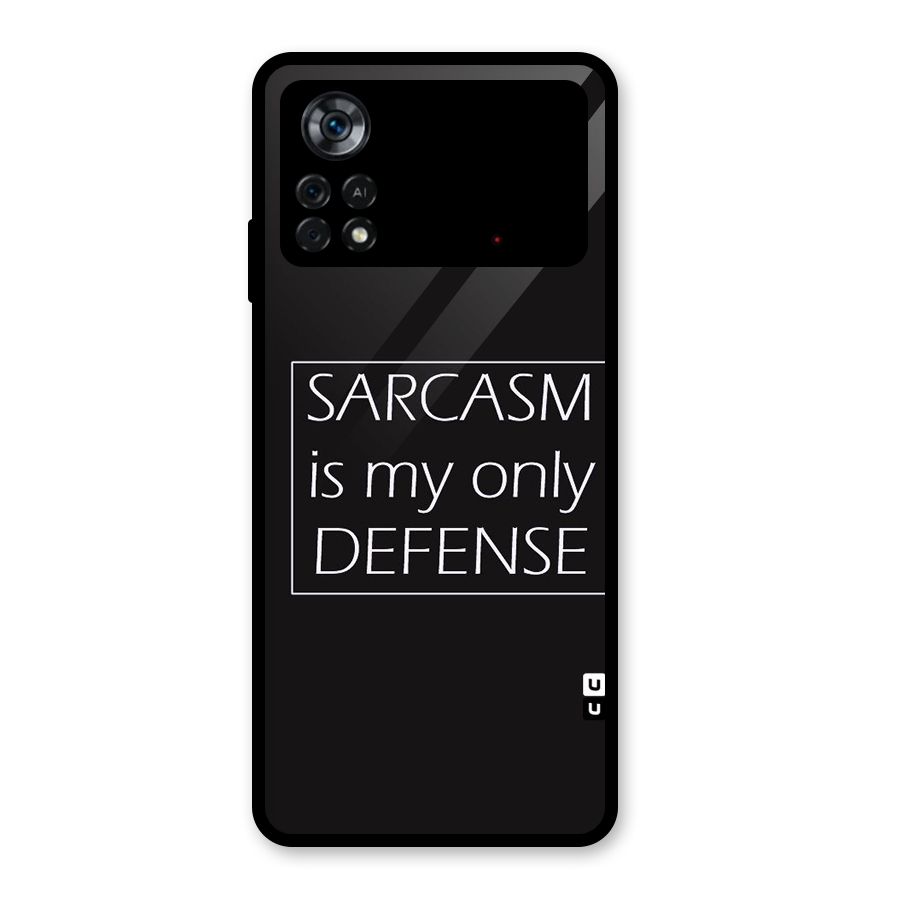 Sarcasm Defence Glass Back Case for Poco X4 Pro 5G