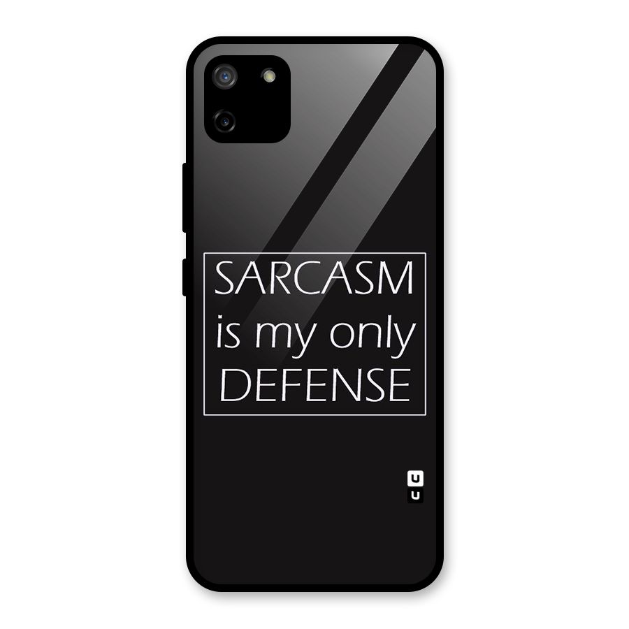 Sarcasm Defence Glass Back Case for Realme C11