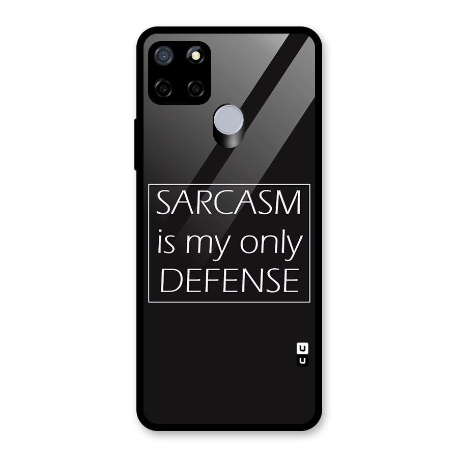 Sarcasm Defence Glass Back Case for Realme C12