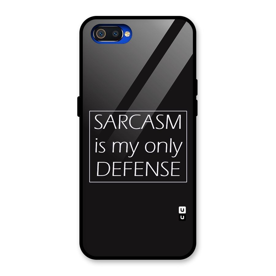 Sarcasm Defence Glass Back Case for Realme C2