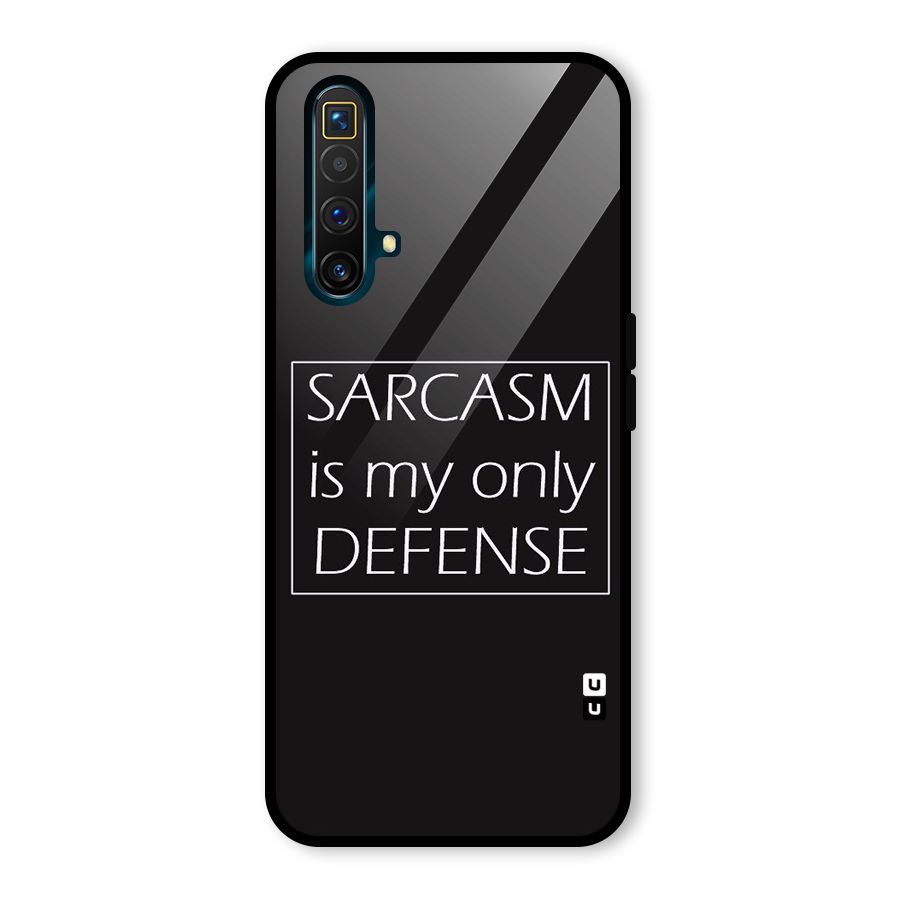 Sarcasm Defence Glass Back Case for Realme X3
