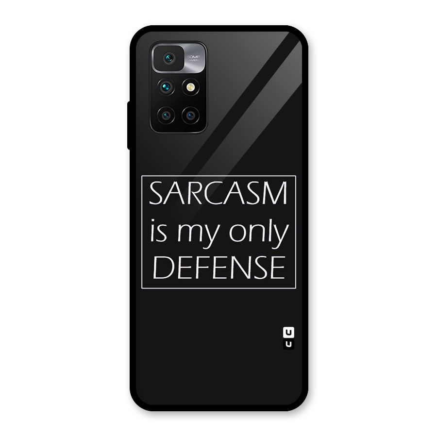 Sarcasm Defence Glass Back Case for Redmi 10 Prime