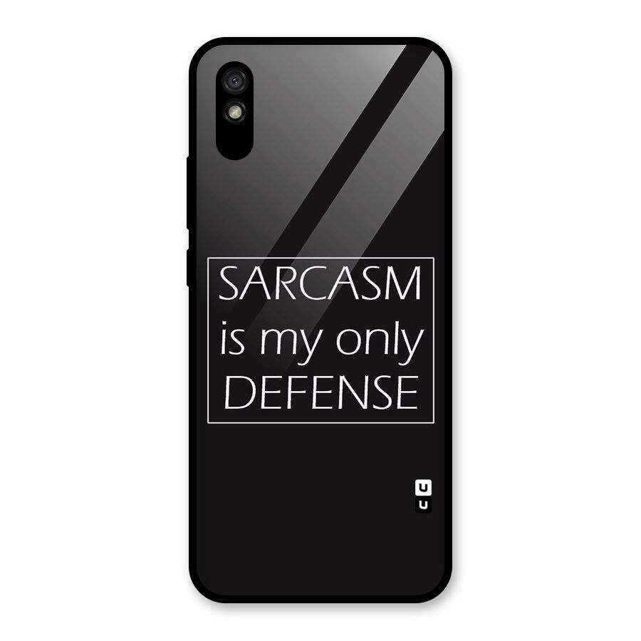 Sarcasm Defence Glass Back Case for Redmi 9i