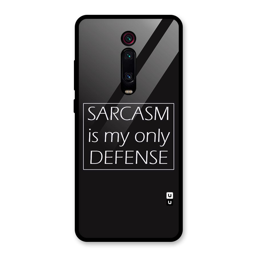 Sarcasm Defence Glass Back Case for Redmi K20