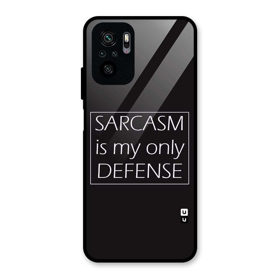 Sarcasm Defence Glass Back Case for Redmi Note 10S