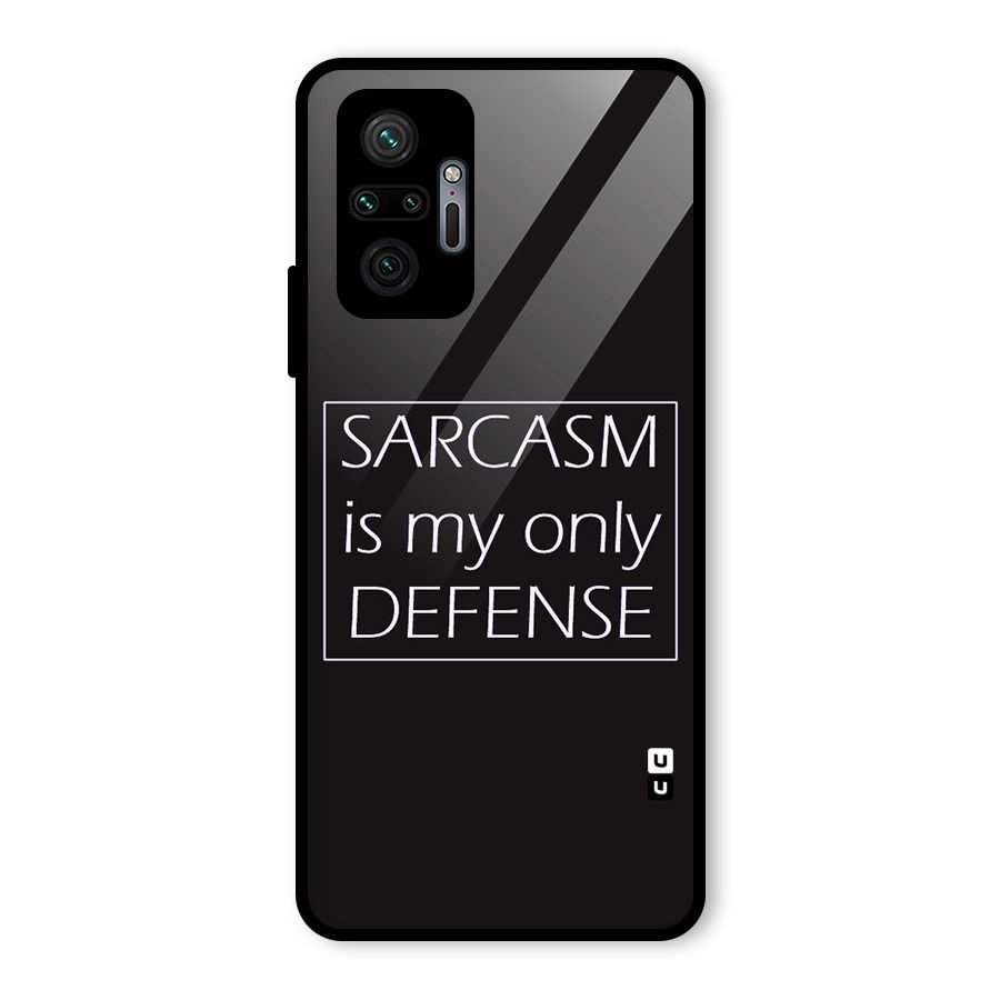Sarcasm Defence Glass Back Case for Redmi Note 10 Pro