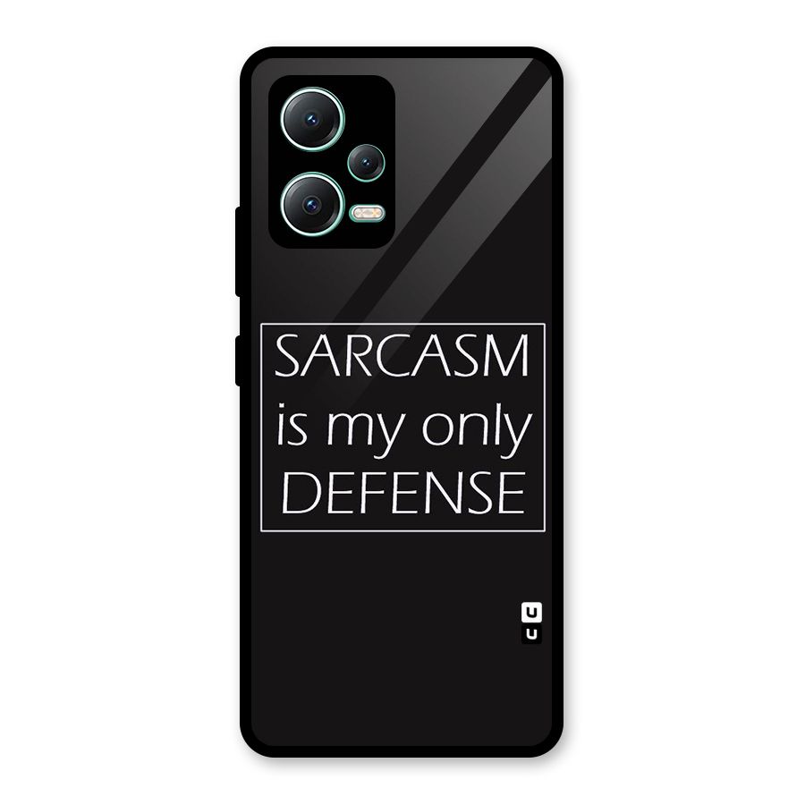 Sarcasm Defence Glass Back Case for Redmi Note 12 5G