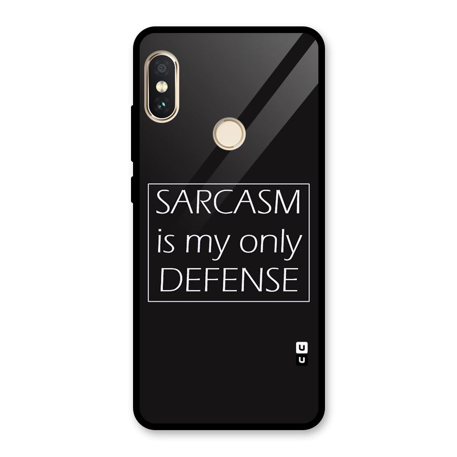 Sarcasm Defence Glass Back Case for Redmi Note 5 Pro