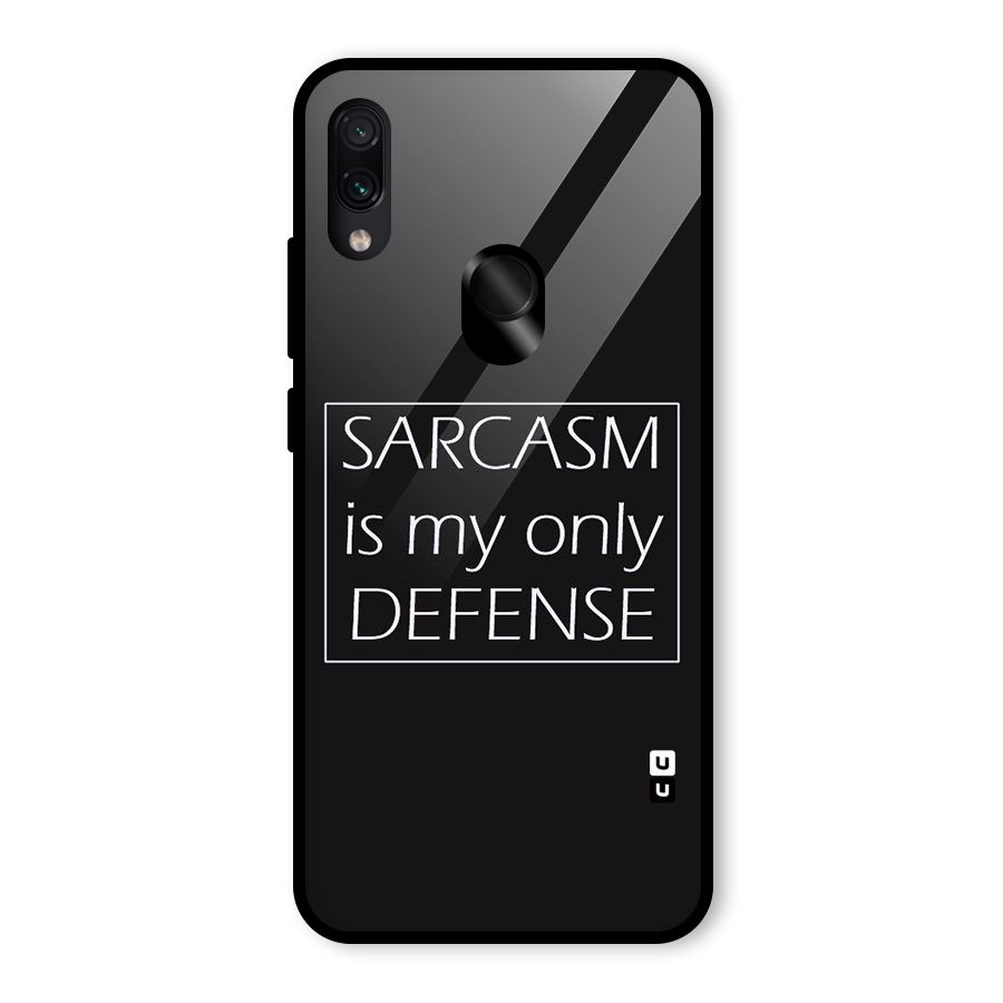 Sarcasm Defence Glass Back Case for Redmi Note 7 Pro
