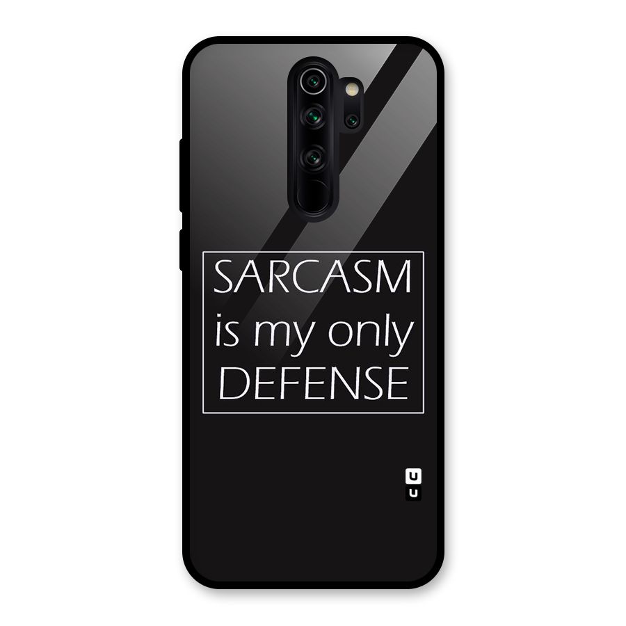 Sarcasm Defence Glass Back Case for Redmi Note 8 Pro