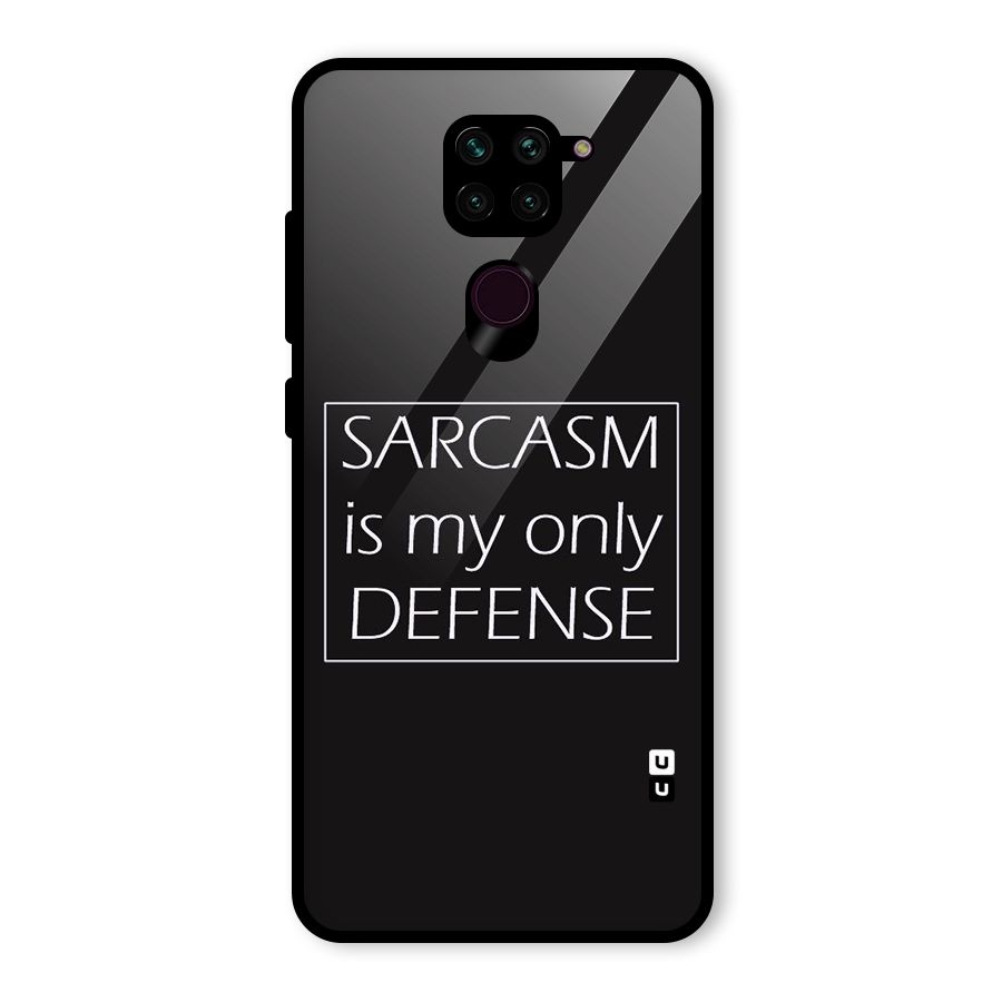 Sarcasm Defence Glass Back Case for Redmi Note 9