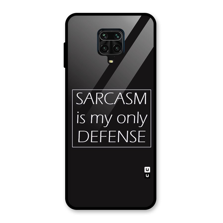 Sarcasm Defence Glass Back Case for Redmi Note 9 Pro Max