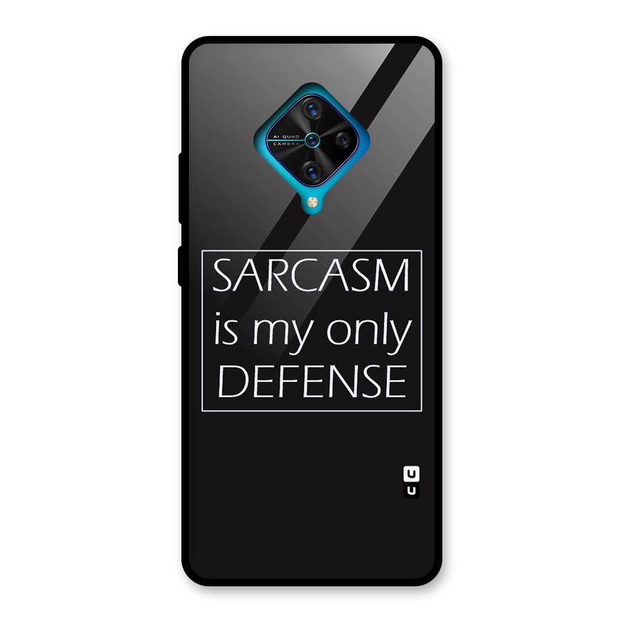 Sarcasm Defence Glass Back Case for Vivo S1 Pro