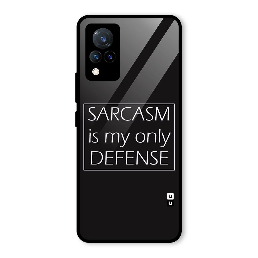Sarcasm Defence Glass Back Case for Vivo V21 5G