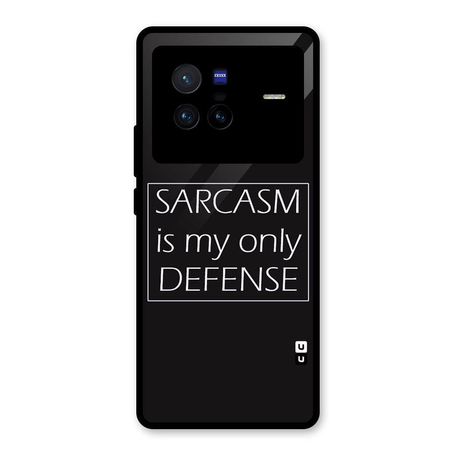 Sarcasm Defence Glass Back Case for Vivo X80