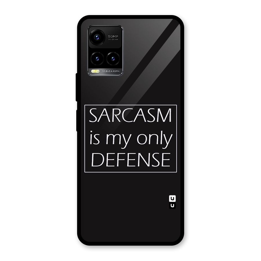 Sarcasm Defence Glass Back Case for Vivo Y21T