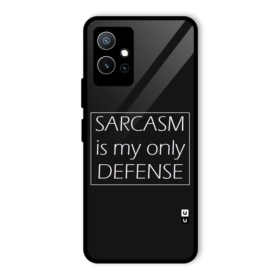 Sarcasm Defence Glass Back Case for Vivo Y75 5G